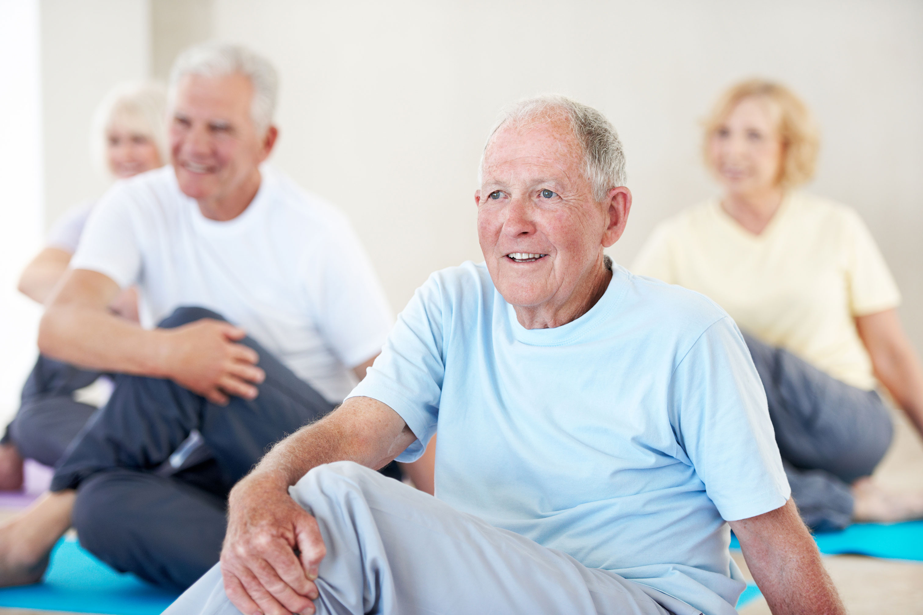 elderly participants in health hub GLA:D Program