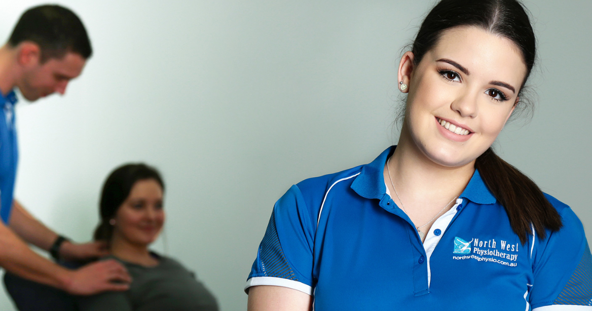 female in North West Physiotherapy uniform, new physiotherapy providers at The Health Hub Fortitude Valley